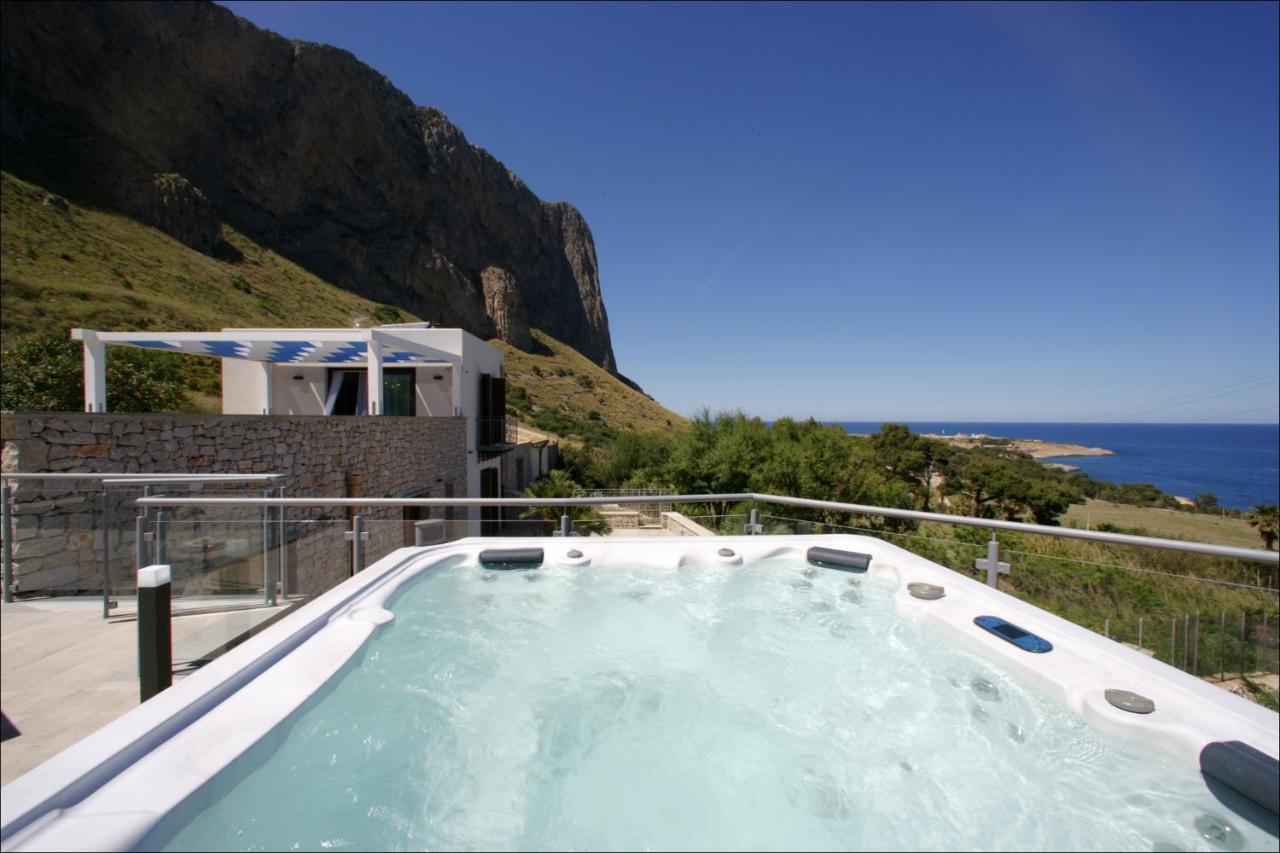 Villa Antonia - Vasca Idromassaggio Terrazza Vista Mare San Vito Lo Capo Buitenkant foto