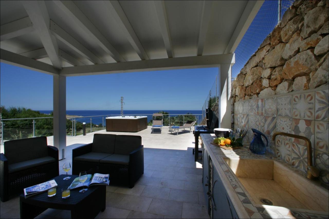 Villa Antonia - Vasca Idromassaggio Terrazza Vista Mare San Vito Lo Capo Buitenkant foto