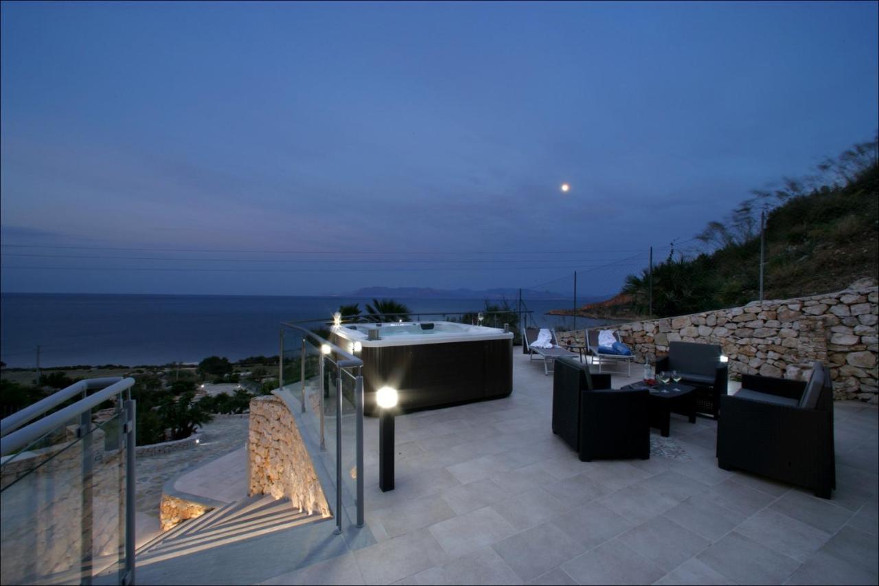 Villa Antonia - Vasca Idromassaggio Terrazza Vista Mare San Vito Lo Capo Buitenkant foto